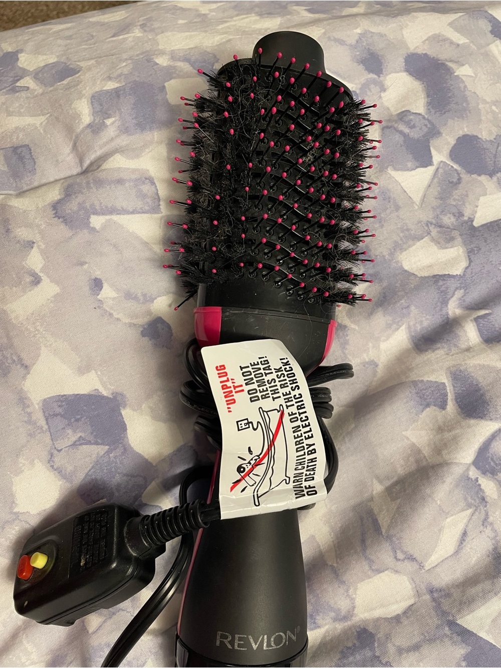 Revlon Pink and Black Hot Air Brush